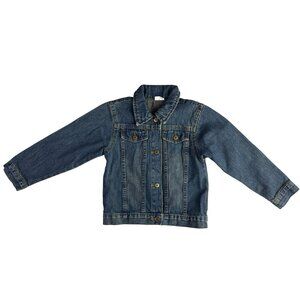 Vintage KIDS Wrangler Denim Jacket Size 5T Classic Button-Up Design
